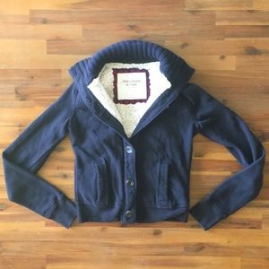 A&F Cozy Button Up Jacket